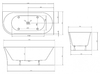 Акриловая ванна Abber AB9257-1.7 R 170x78