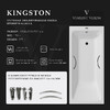 Чугунная ванна Vinsent Veron Kingston 180x80x50 с хромированными ручками