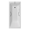 Чугунная ванна Vinsent Veron Kingston 180x80x50 с хромированными ручками и а/п