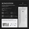 Чугунная ванна Vinsent Veron Kingston 180x80x50 с хромированными ручками