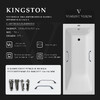 Чугунная ванна Vinsent Veron Kingston 180x80x50 с хромированными ручками и а/п