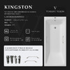 Чугунная ванна Vinsent Veron Kingston 180x80x50 с ручками цвет никель и а/п