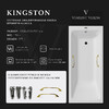 Чугунная ванна Vinsent Veron Kingston 180x80x50 с золотыми ручками