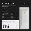 Чугунная ванна Vinsent Veron Kingston 180x80x50 с ручками матовое золото