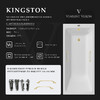 Чугунная ванна Vinsent Veron Kingston 180x80x50 с ручками матовое золото и а/п