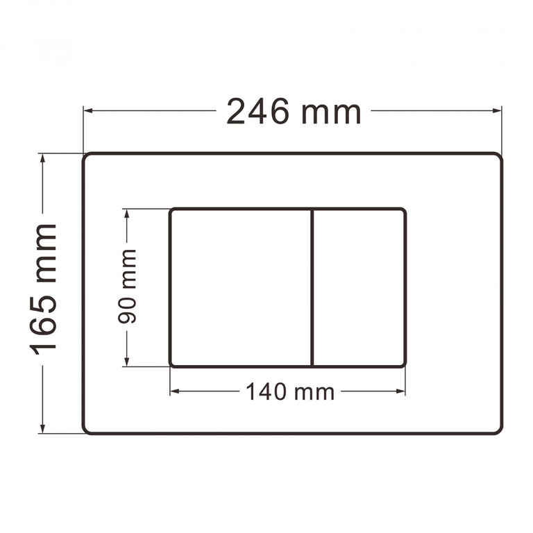 Клавиша смыва Abber AC0120MW