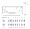 Стальная ванна Koller Pool 170x70 B70E1200E