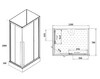 Душевая кабина Loranto CS-3008TM/W-120R 120x80