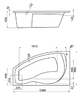 Акриловая ванна Santek Майорка 150x90 L