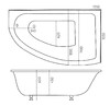Ванна из искусственного камня Marmo Bagno Альба 170x110 R