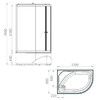 Душевая кабина Melodia Classica MB01014 120x80 L