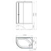 Душевая кабина Melodia Classica MB01015 120x80 R