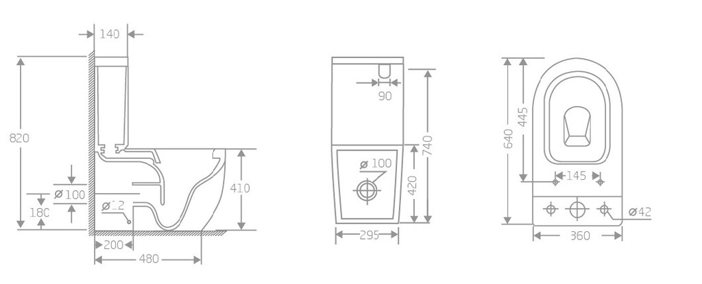 Унитаз подвесной River MICHIGAN 640 MB