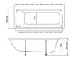 Акриловая ванна 1MarKa Modern 120x70