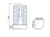 Душевая кабина Мономах 80/43 С МЗ 80x80