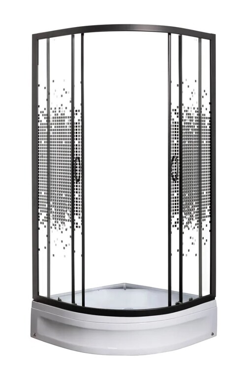 Душевое ограждение Мономах ДУ 90/180 МЗ BL 90x90