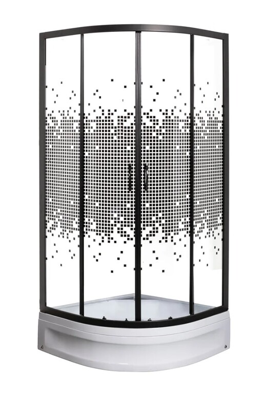Душевое ограждение Мономах ДУ 90/180 МЗ BL 90x90
