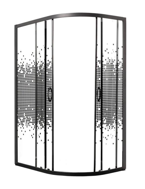 Душевое ограждение Мономах ДУ 100/80/180 МЗ BL L/R 100x80