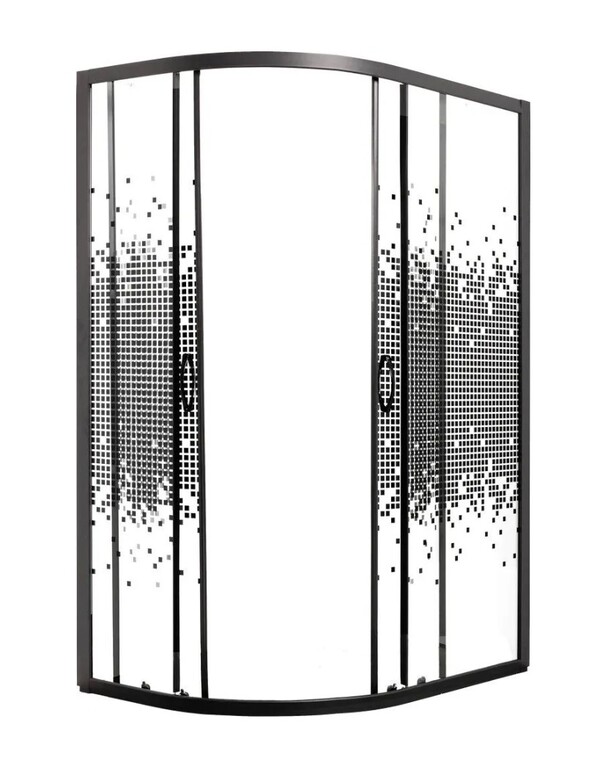 Душевое ограждение Мономах ДУ 100/80/180 МЗ BL L/R 100x80