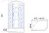 Душевая кабина Мономах XL 120/90/44 МЗ L 120x90
