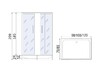 Душевое ограждение River Morava XL 100/80/24 МТ 100x80