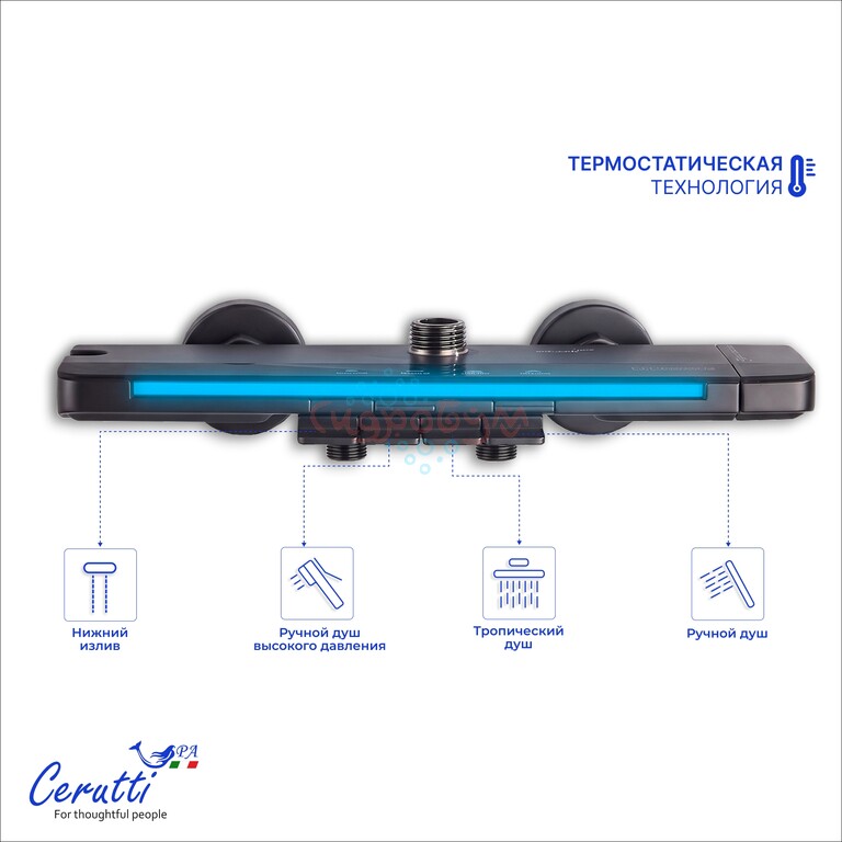 Душевая кабина CeruttiSpa Maiella 120GG TORE 120x80