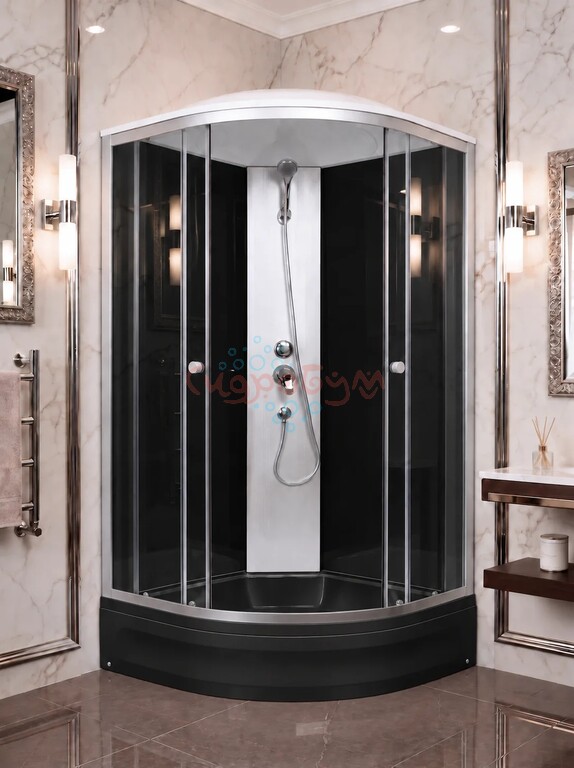 Душевая кабина River Nara Eco 90/24 BL B 90x90