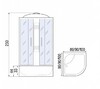 Душевая кабина River Nara Eco XL 80/43 80x80