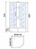 Душевая кабина River Nara Eco XL Б/К 90/44 BL 90x90