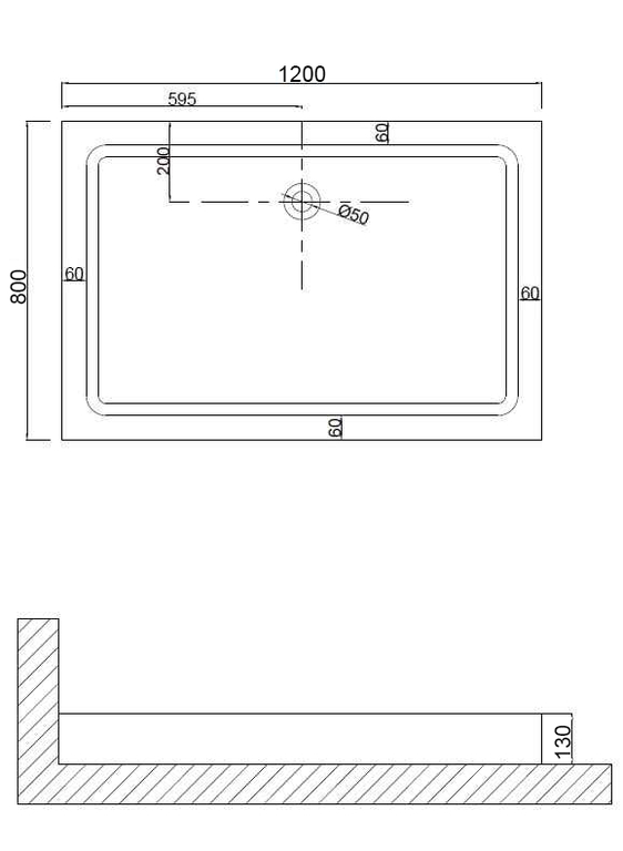 Душевой поддон Niagara NG-120-80Q 120x80