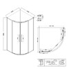 Душевое ограждение Niagara NG-2827-34BLACK 100x100