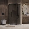 Душевое ограждение Niagara NG-2830-34BLACK 100x100