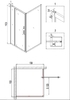 Душевое ограждение Niagara NG-0290-08 BLACK 90x90