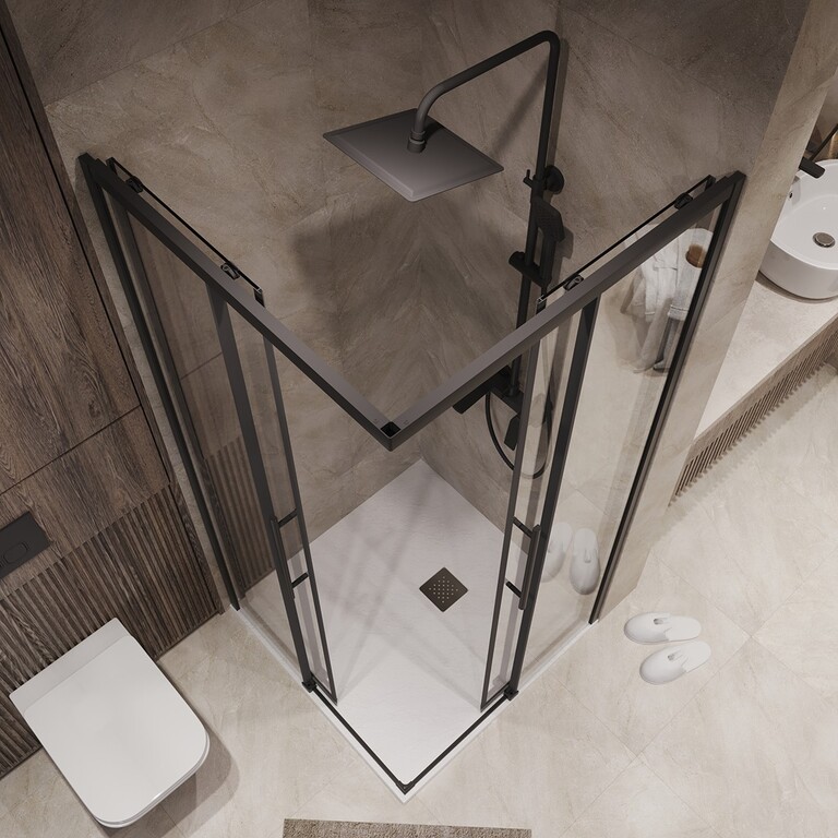 Душевое ограждение Niagara NG-6830-34BLACK 100x100