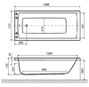 Акриловая ванна Excellent Aquaria 140x70