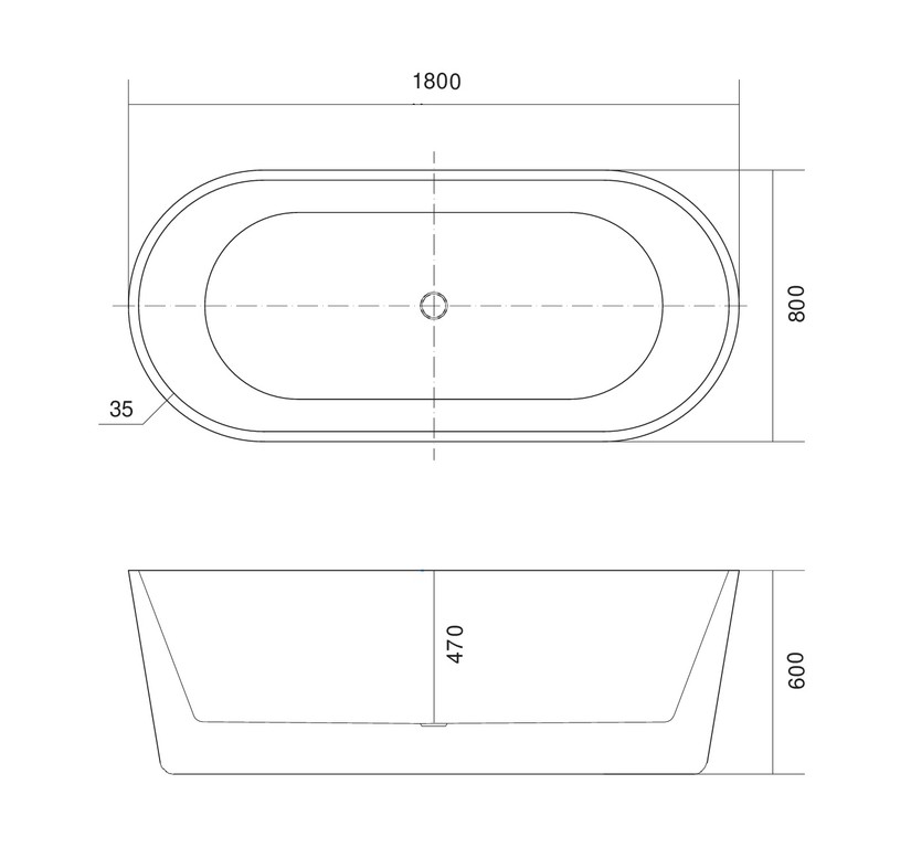 Акриловая ванна Aquatek Ово AQ-99880 180x80