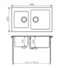 Мойка для кухни Tolero Twist TTS-840 серый металлик