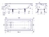 Чугунная ванна Delice Parallel 170x70 а/п