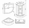 Душевая кабина Parly EF1021 100x100