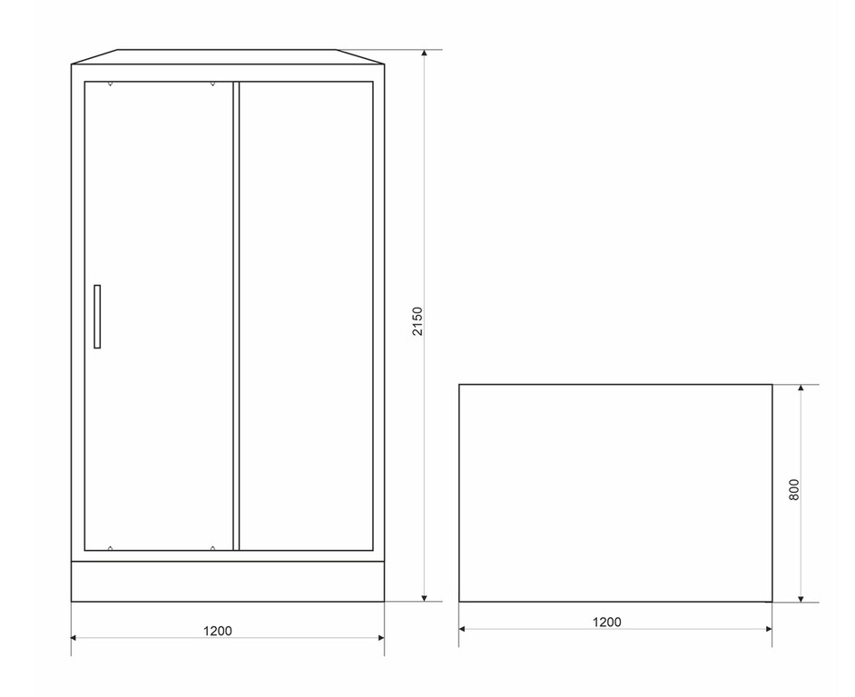 Душевая кабина Parly Bett B120 120x80
