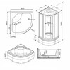 Душевая кабина Parly EF821 80x80