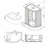 Душевая кабина Parly EF1221L 120x80