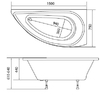 Акриловая ванна 1MarKa Piccolo 150x75 L