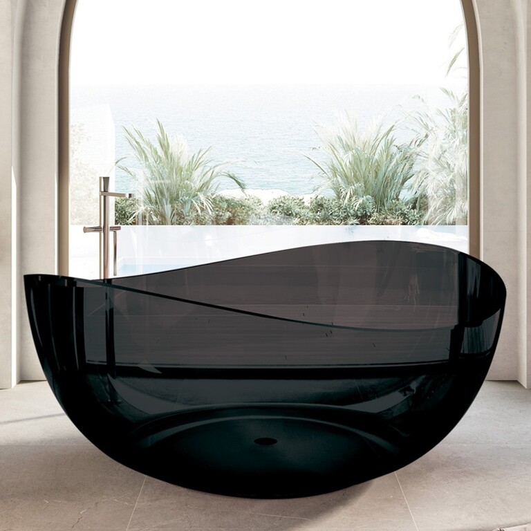 Прозрачная ванна Abber Kristall AT9705Onyx 150x150