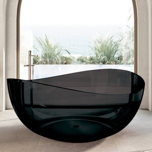 Прозрачная ванна Abber Kristall AT9705Onyx 150x150