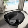 Прозрачная ванна Abber Kristall AT9705Onyx 150x150