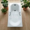 Ванна из искусственного камня Delice Dolce 170x75 глянцевая с черными ручками DLR330059RB-G