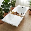 Ванна из искусственного камня Delice Dolce 170x75 глянцевая с черными ручками DLR330059RB-G