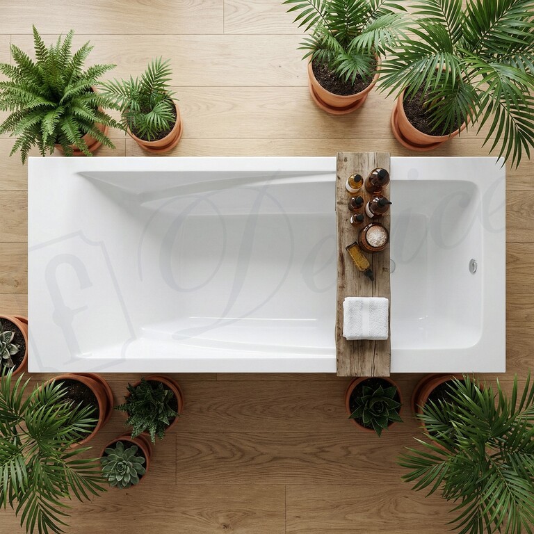 Ванна из искусственного камня Delice Respect 170x80 глянцевая DLR330046-G