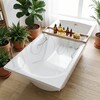 Ванна из искусственного камня Delice Astra 150x70 глянцевая с ручками хром DLR330053R-G